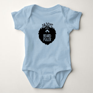 Daddys little beard puller baby bodysuit