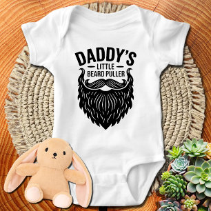 Daddy's Little Beard Puller Baby Bodysuit