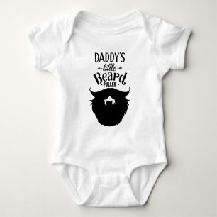 Daddy's Little Beard Puller Baby Bodysuit