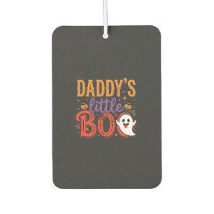 Daddy's Little Boo Halloween Ghost Design Car Air Freshener