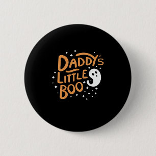 Daddys Little Boo Happy Halloween Style 6 Cm Round Badge