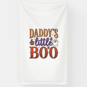 Daddys Little Boo Vintage Halloween Banner