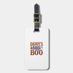 Daddys Little Boo Vintage Halloween Luggage Tag