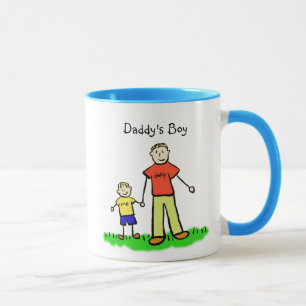 Daddy's Little Boy Mug (Blonde Customise)