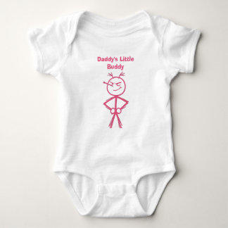 Daddy's Little Buddy But Tiny Disaster Funny Baby Bodysuit
