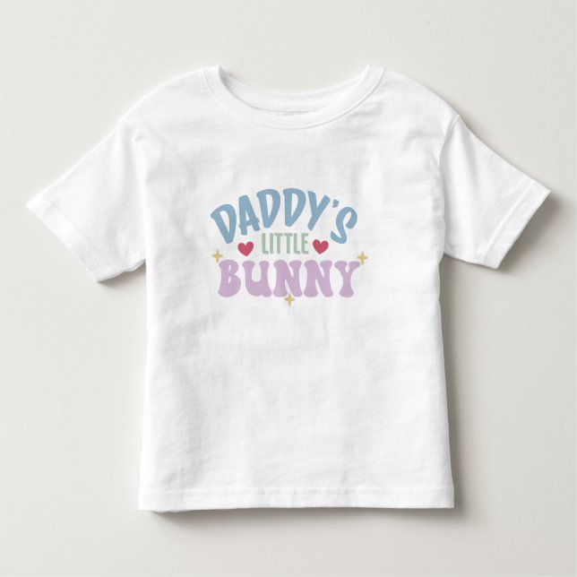 Daddy's Little Bunny Toddler T-Shirt (Front)