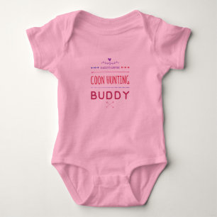 Daddy's Little Coon Hunting Buddy Baby Girl Outfit Bodysuit