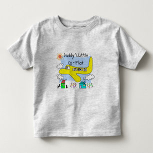 "Daddy's Little Copilot" Kids T-Shirts