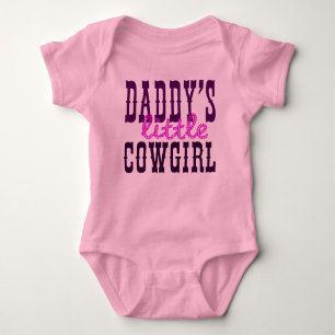 Daddy's Little Cowgirl Baby Bodysuit