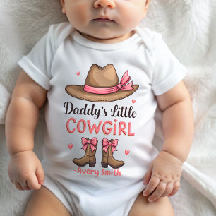 Daddy's Little Cowgirl Baby Bodysuit