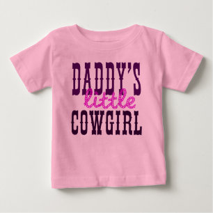 Daddy's Little Cowgirl Baby T-Shirt