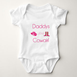 Daddy's little cowgirl infant creeper