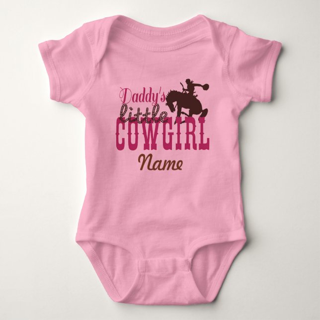 "Daddy's Little Cowgirl" Tutu Bodysuit (Front)