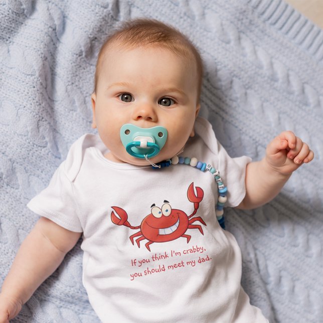 Daddy's Little Crab Baby Bodysuit (Daddy's Little Crab)