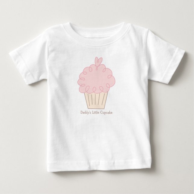 Daddys Little Cupcake Baby T-Shirt (Front)