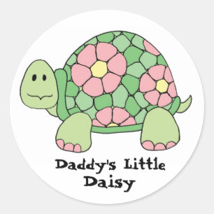 Daddy's Little Daisy Classic Round Sticker