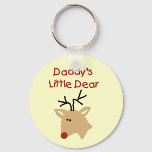 Daddy's Little Dear Tshirts and Gifts Key Ring