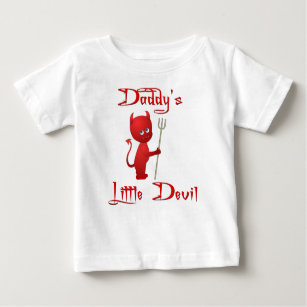 Daddy's little devil - With Wings Baby T-Shirt