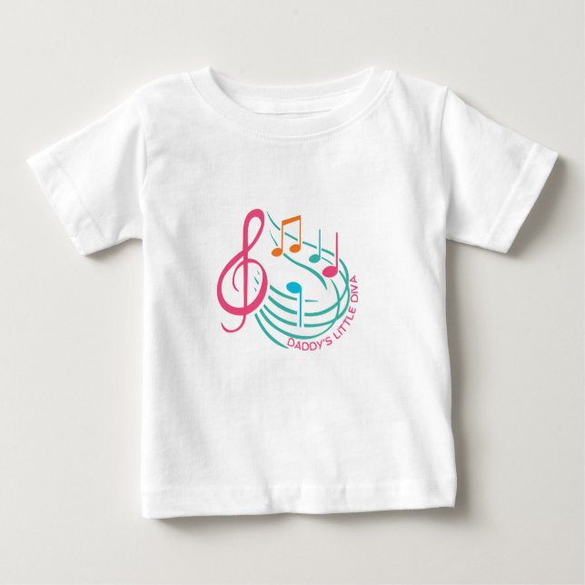 Daddy's little diva baby T-Shirt (Front)