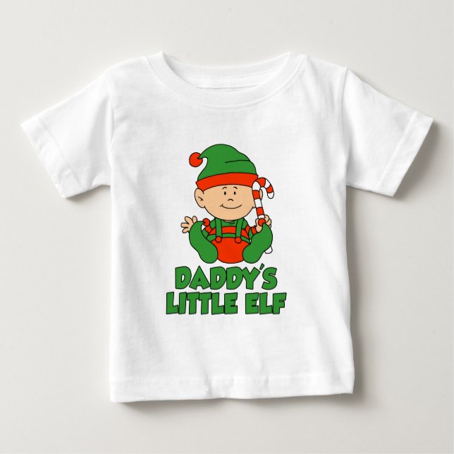Daddy's Little Elf Baby T-Shirt (Front)