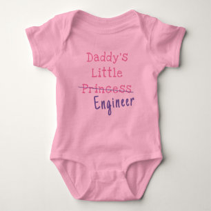 Daddy's Little Engineer  Baby Bodysuit