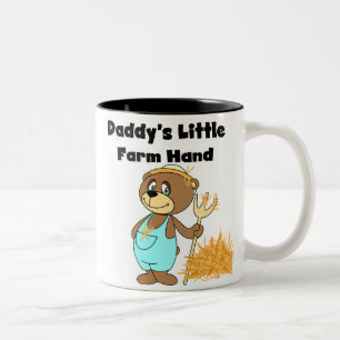 Daddy's Little Farmhand Tshirts and Gifts Two-Tone Coffee Mug