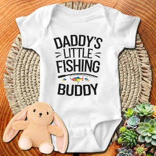 Daddy's Little Fishing Buddy  Baby Bodysuit