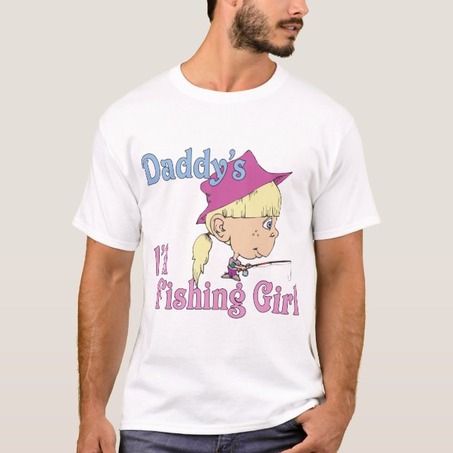 Daddy's Little Fishing Girl T-Shirt (Front)