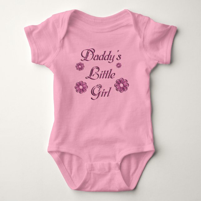 Daddy's Little Girl Baby Bodysuit (Front)