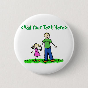 Daddy's Little Girl Button (Blonde)