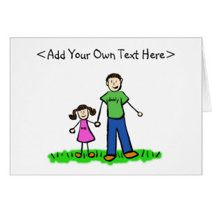Daddy's Little Girl Card (Brunette)