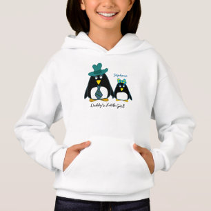 Daddy's Little Girl Custom Name Christmas Hoodie