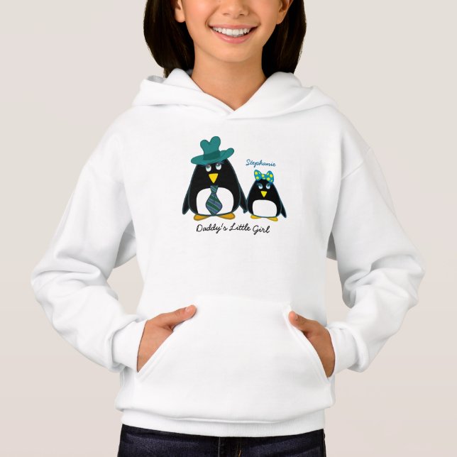 Daddy's Little Girl Custom Name Christmas Hoodie (Front)