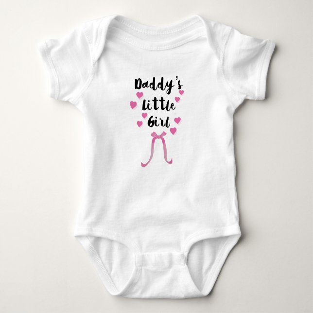 Daddy's Little Girl // Cute Father's Day Baby Bodysuit (Front)