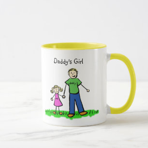 Daddy's Little Girl Drawing Blonde Mug (Customise)