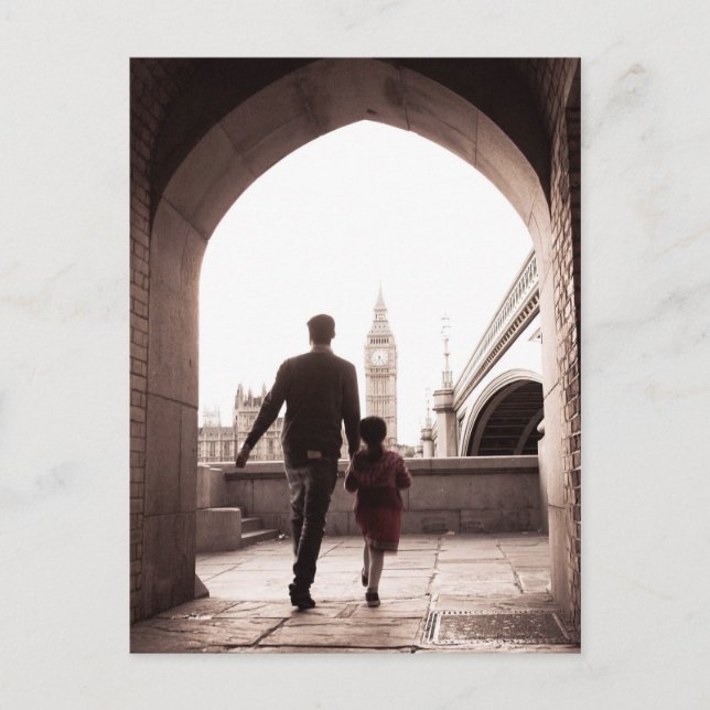 Daddy's Little Girl - London - Big Ben Postcard (Front)