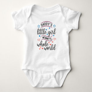 Daddy's Little Girl Mommy's Whole World Baby Bodysuit