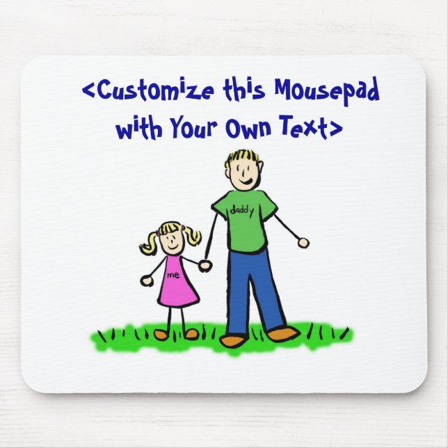 Daddy's Little Girl Mousepad (Blonde) (Front)