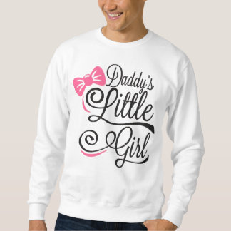 Daddy's Little Girl Pink Bow Script Sweatshirt
