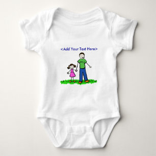 Daddy's Little Girl T-Shirt (Brunette) Baby Bodysuit