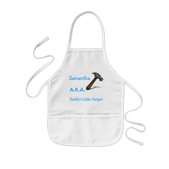 Daddy's Little Helper Apron - Personalised (Front)