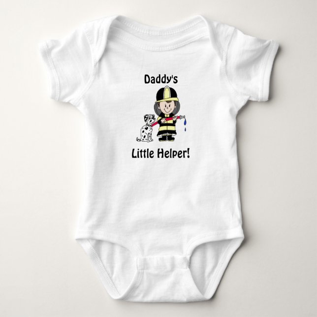 Daddy's Little Helper! Baby Bodysuit (Front)