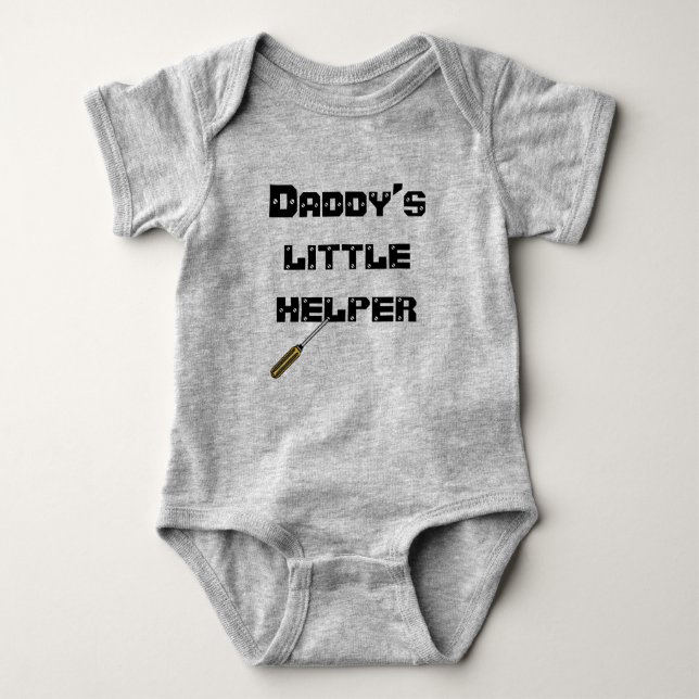 Daddy's little helper baby bodysuit (Front)