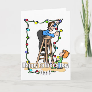 Daddy's Little Helper Father's Day Greeting Card