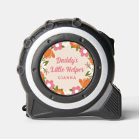 Daddy's Little Helper Retro Floral Girls Name 
