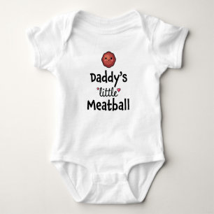 Daddy's little meatball baby bodysuit