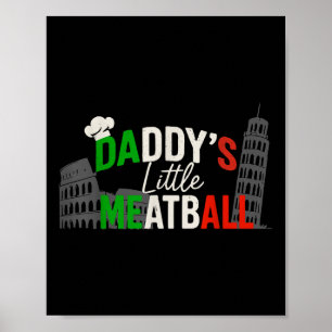 Daddys Little Meatball Mummy's Little Meatball Poster