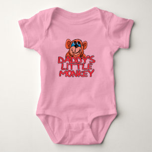 Daddy's Little Monkey Baby Bodysuit