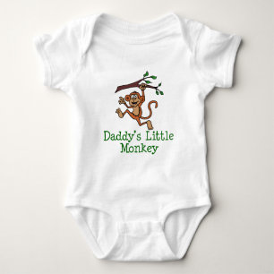 Daddy's Little Monkey Baby Bodysuit