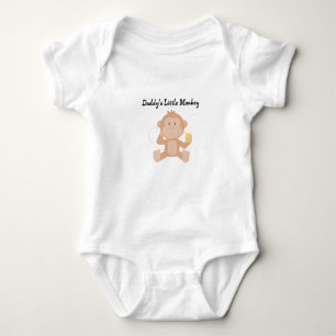 Daddy's little monkey baby bodysuit